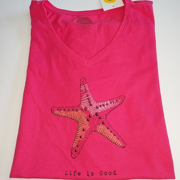 Life Is Good Tops - NWT XXL 2X LIFE IS GOOD Starfish Tee